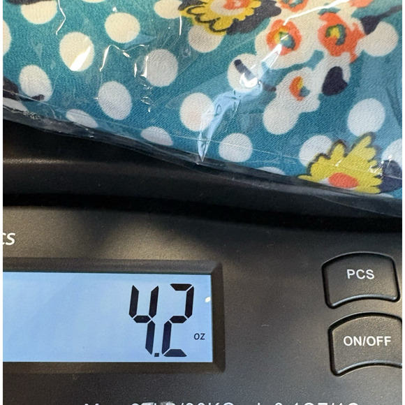 ModCloth Women 2X Top Blue Polka Dot Floral Sleeveless V-Neck Retro‎ Lightweight - Picture 12 of 12